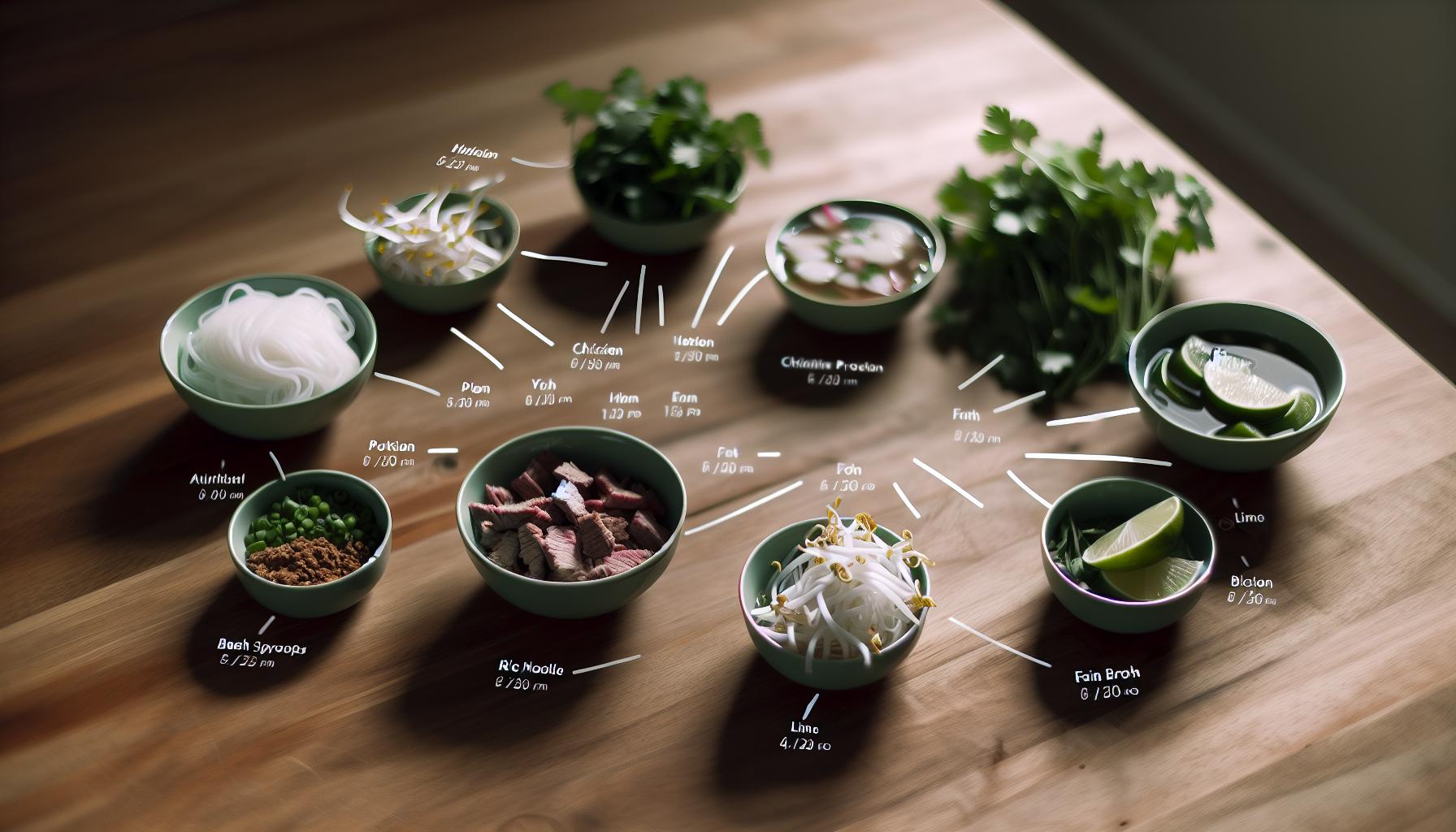 Nutritional Breakdown of Pho Ingredients